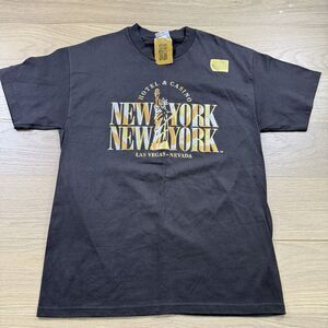 Vintage New York New York Casino Hotel Shirt Men Large Vegas Crew Tee 90s USA